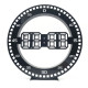 Электронные LED часы с термометром и календарем 3668L (Белый)