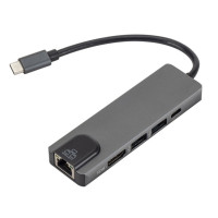 Разветвитель USB-хаб XoKo AC-500 Type-C to RJ45+HDMI+2xUSB 3.0