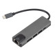 Разветвитель USB-хаб XoKo AC-500 Type-C to RJ45+HDMI+2xUSB 3.0