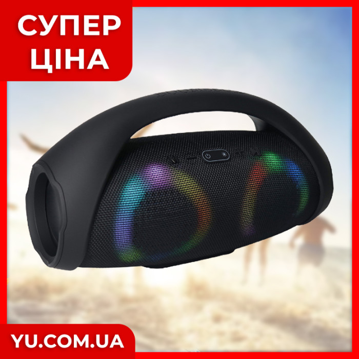 Портативна колонка Bluetooth Boombox RGB C6 з LED-підсвічуванням