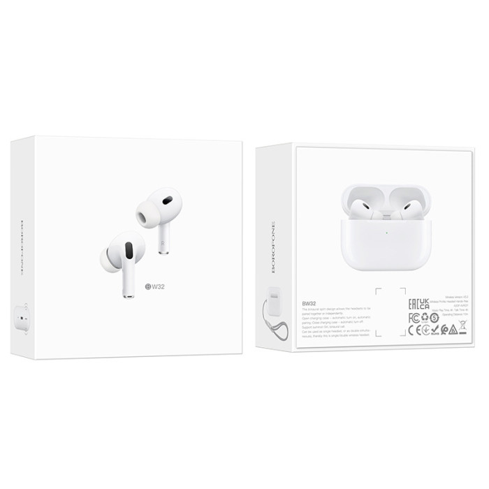 Навушники-вкладиші Borofone BW32 Bluetooth 5.3 із зарядним кейсом
