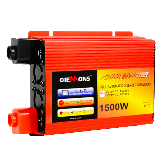 Перетворювач напруги-інвертор CIEMANS 12V-220V 1500W