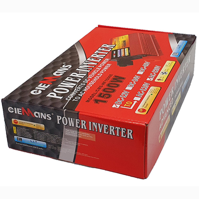 Перетворювач напруги-інвертор CIEMANS 12V-220V 1500W