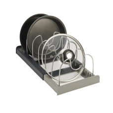 Расширяемый органайзер для хранения крышек и сковородок DISH RACK