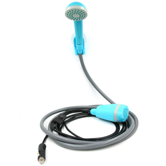 Кемпинговый душ с помпой от прикуривателя на 12V PORTABLE SHOWER+ 12V DK-02