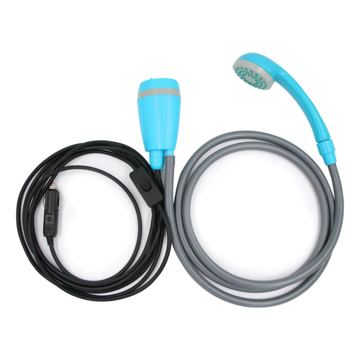 Кемпинговый душ с помпой от прикуривателя на 12V PORTABLE SHOWER+ 12V DK-02