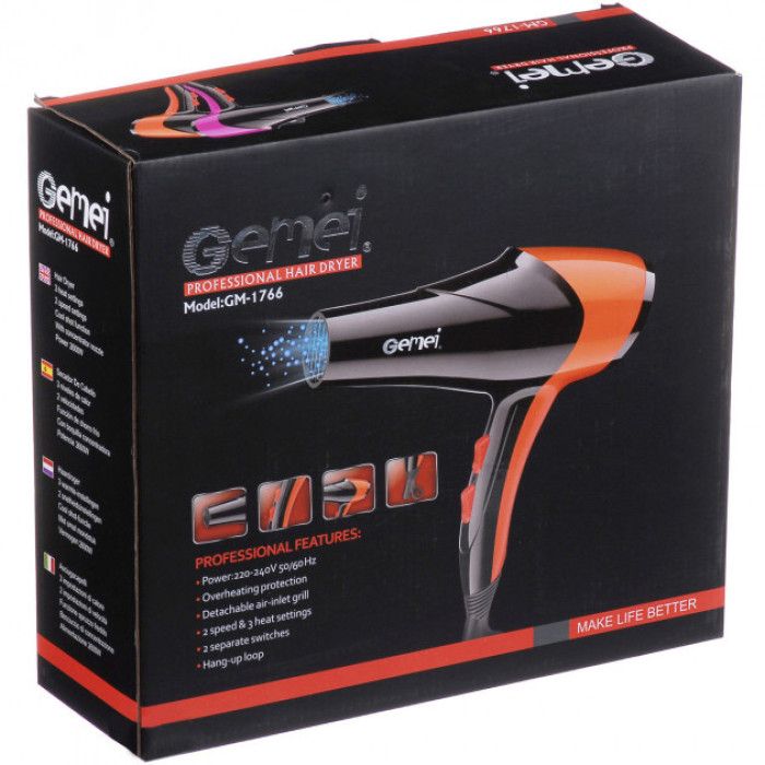 Фен для волосся Gemei GM-1766