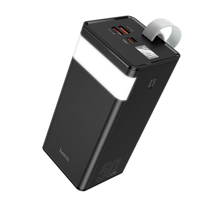 Портативний зарядний пристрій Power Bank Hoco J86A 50000mAh 22.5W з ліхтариком
