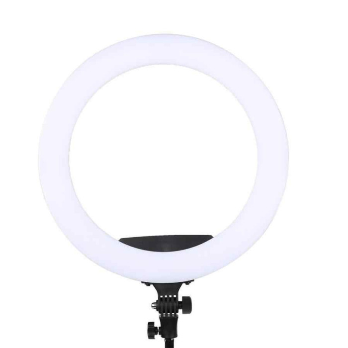 Кольцевая светодиодная LED лампа с креплением для телефона KY-BK416 45 см.