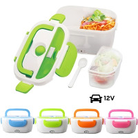 Ланч-бокс із підігрівом для автомобіля на два відділення Lunch Heater LHB-12V