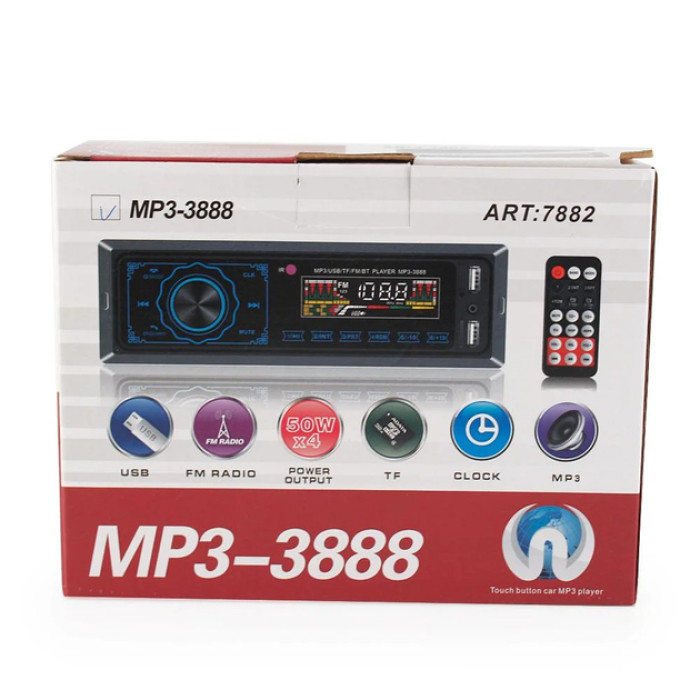 Автомагнітола MP3 3888 ISO 1DIN