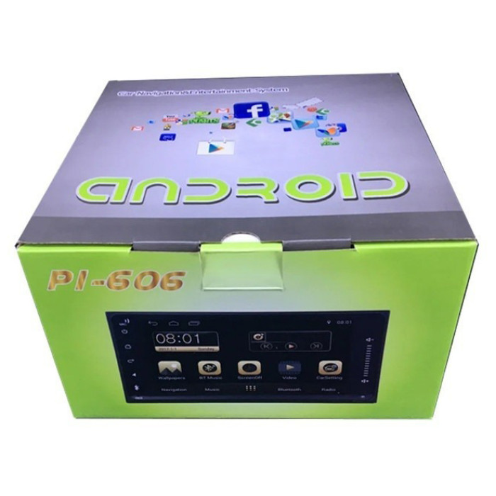 Мультимедійна автомагнітола PI-606T 2DIN для Android 10.0 3/32Gb