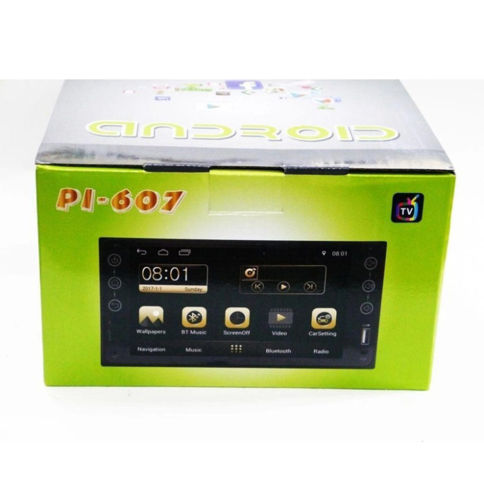 Мультимедійна автомагнітола PI-607 2DIN для Android 2/16Gb