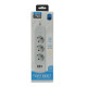 Удлинитель Q602 на 3 розетки 2м + 2USB, Type-c 