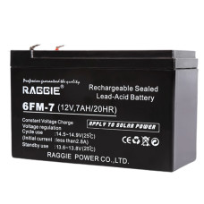 Аккумулятор RAGGIE 12V 7.2Ah 6FM-7 Black
