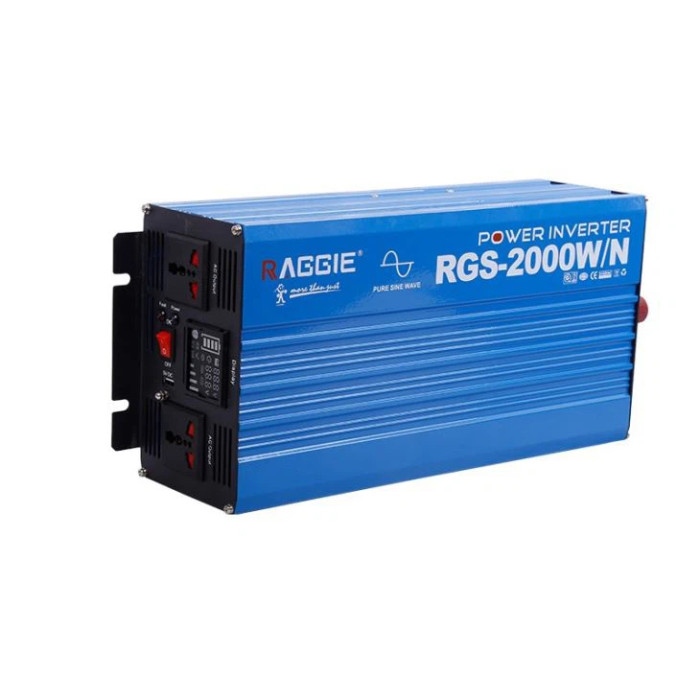 Інвертор-перетворювач напруги з чистою синусоїдою RAGGIE RGS-2000W 12V