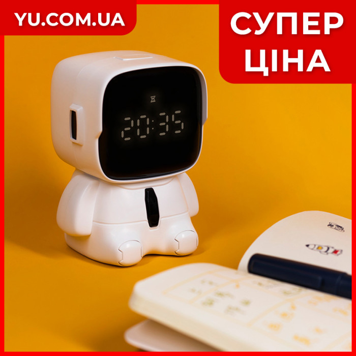 Настольные часы будильник Robot Сlock