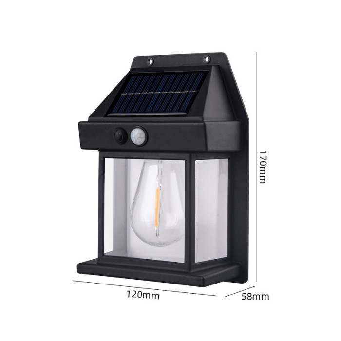 Вуличний світильник на сонячній батареї із датчиком руху SOLAR WALL LAMP K-888