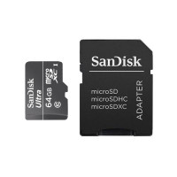 Карта пам'яті micro SDHC 64GB + SD-адаптер Ultra class 10 UHS-I 100MB/s