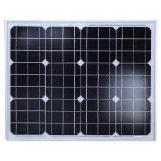 Монокристаллическая солнечная панель Solar board 50W 18V 63x58x3 см.