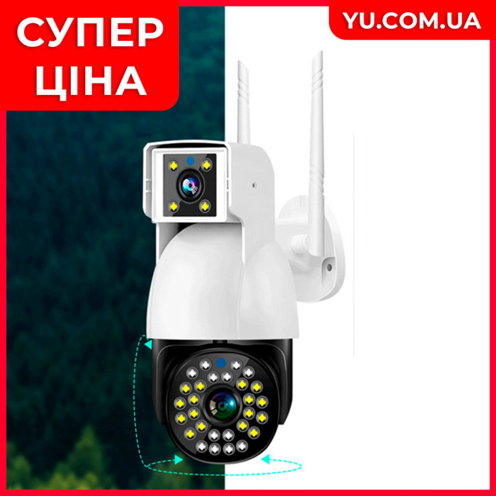 Камера видеонаблюдения WIFI DUAL CAMERA P12 IP 360/90 V380PRO 3+3.0mp