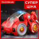 Радиоуправляемый мотоцикл с дезинфектором Virus Hunter (Красный)