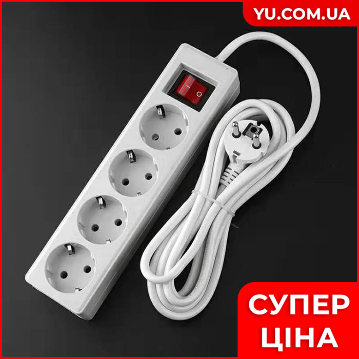  Фильтр сетевой 4 розетки XN-04 5,0м.