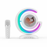 Ночник-лампа с беспроводной Bluetooth колонкой Lightshow с ОДНИМ микрофоном YS-110