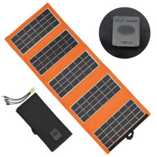 Складная солнечная панель 10W 6V на 5 секций для зарядки телефона с USB