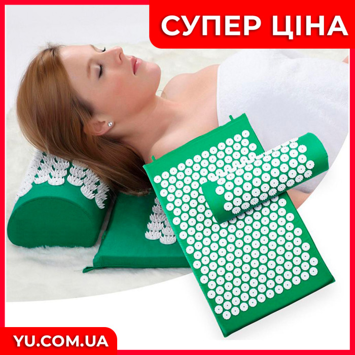 Массажно-акупунктурный коврик с подушкой