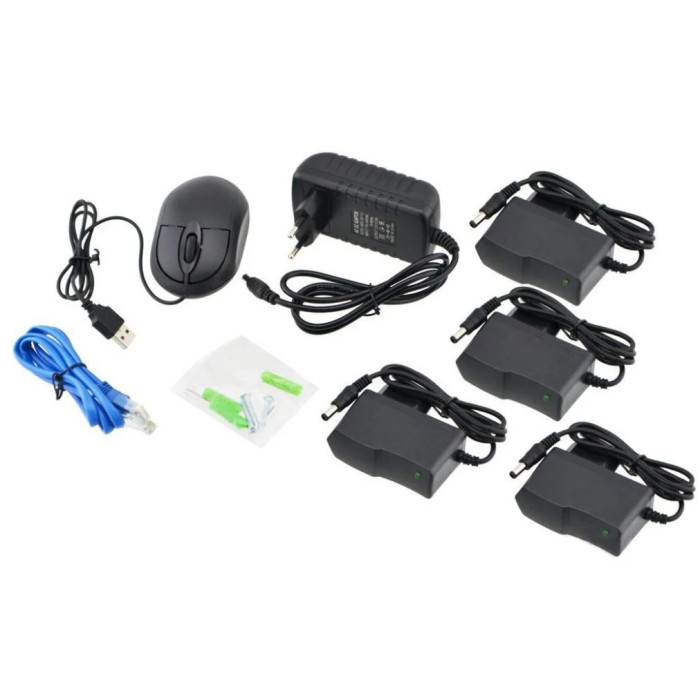 Видеорегистратор 4 канальный и 4 камеры DVR KIT CAD Full HD UKC 8004/6673
