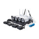 Видеорегистратор 4 канальный и 4 камеры DVR KIT CAD Full HD UKC 8004/6673