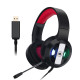 Накладні навушники з мікрофоном і RGB підсвічування A8 misde GAMING led