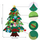Ялинка з фетру на стіну з набором іграшок Christmas Tree