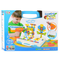 Мозаїка конструктор в валізі Creative Puzzle 193 деталі TLH-28