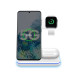 Бездротовий зарядний пристрій док-станція 3 в 1 Wireless Charger