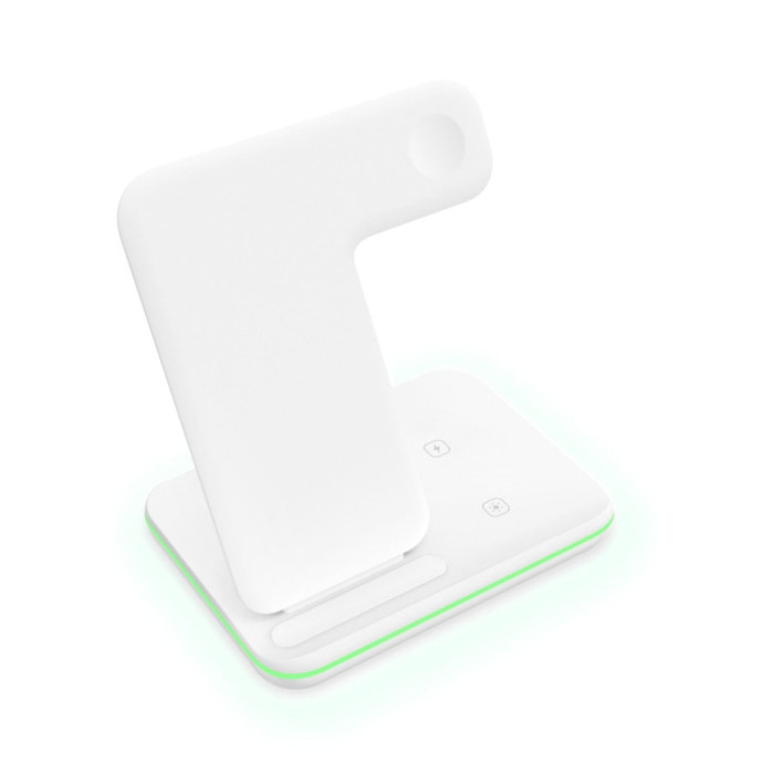 Бездротовий зарядний пристрій док-станція 3 в 1 Wireless Charger