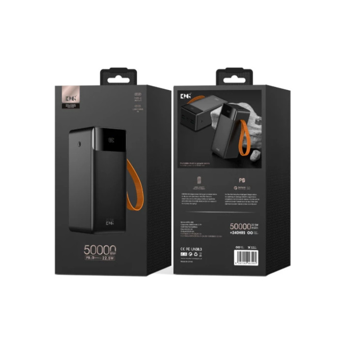 Зовнішній акумулятор Power Bank King Power KPG-508 22.5Вт PD/Q3.0 50000mAh