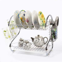 Двухъярусная сушилка для посуды Kitchen Storage Rack