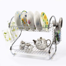 Двох'ярусна сушка для посуду Kitchen Storage Rack