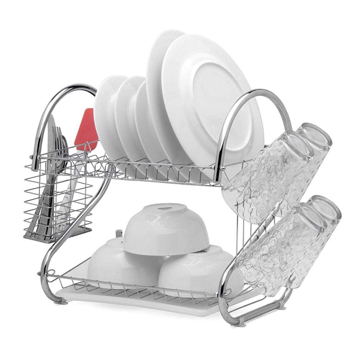 Двох'ярусна сушка для посуду Kitchen Storage Rack