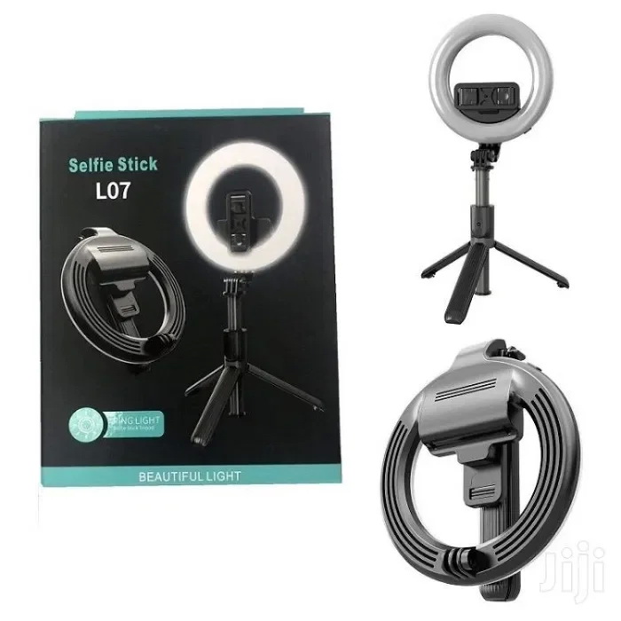 Кільцева лампа + Селфі палиця тринога L07 з пультом Bluetooth
