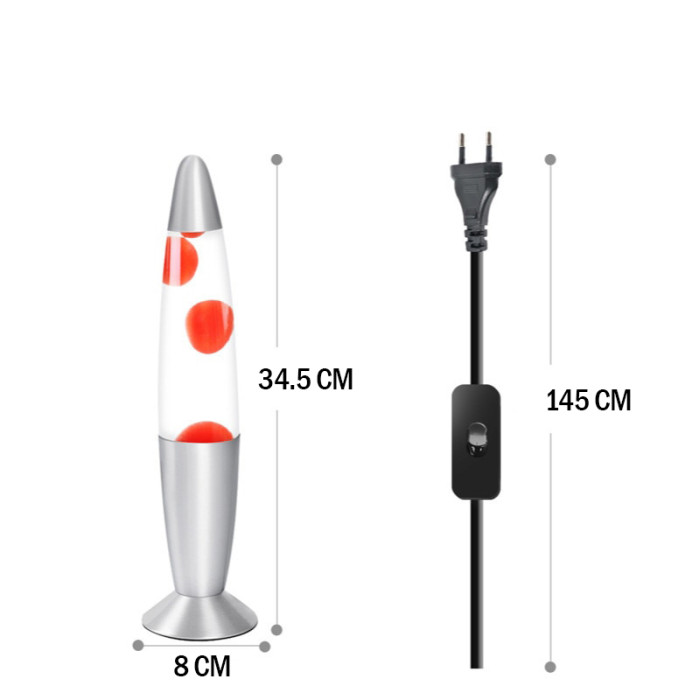 Восковая лава лампа с подсветкой Lava Lampe 34.5 см