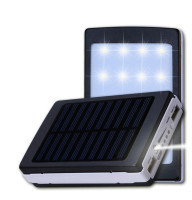3в1 Power Bank Metal Зовнішній акумулятор + Ліхтар + Соняна панель 90000mah