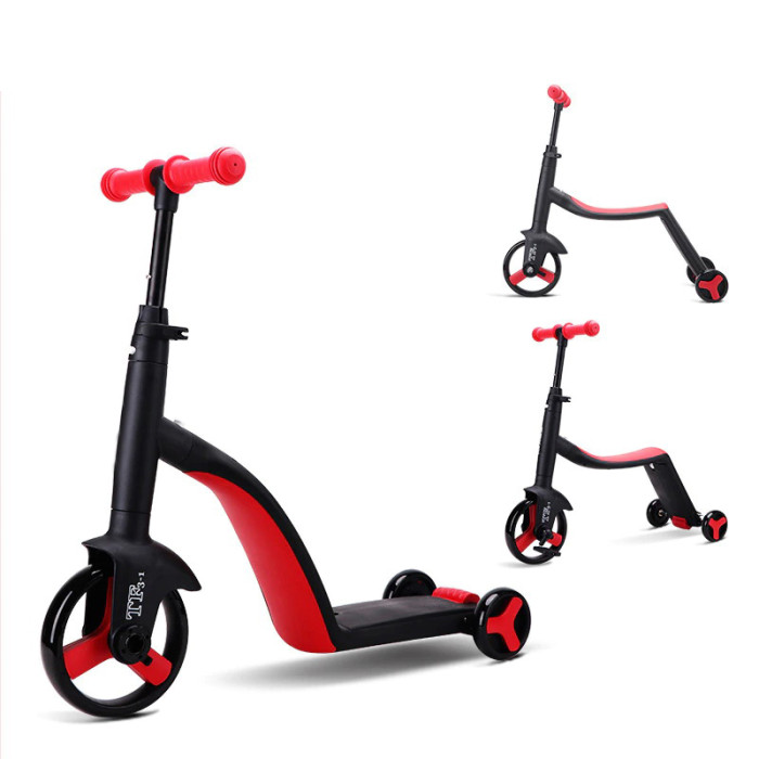 Дитячий самокат велобег велосипед Scooter 3в1 з педалями