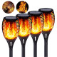 Водонепроникний ліхтар 58 см з ефектом полум'я Solar flame led light sensor activated