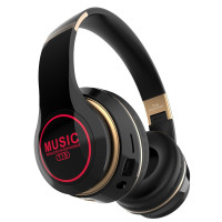 Беспроводные накладные Bluetooth наушники с подсветкой T15