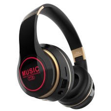 Беспроводные накладные Bluetooth наушники с подсветкой T15