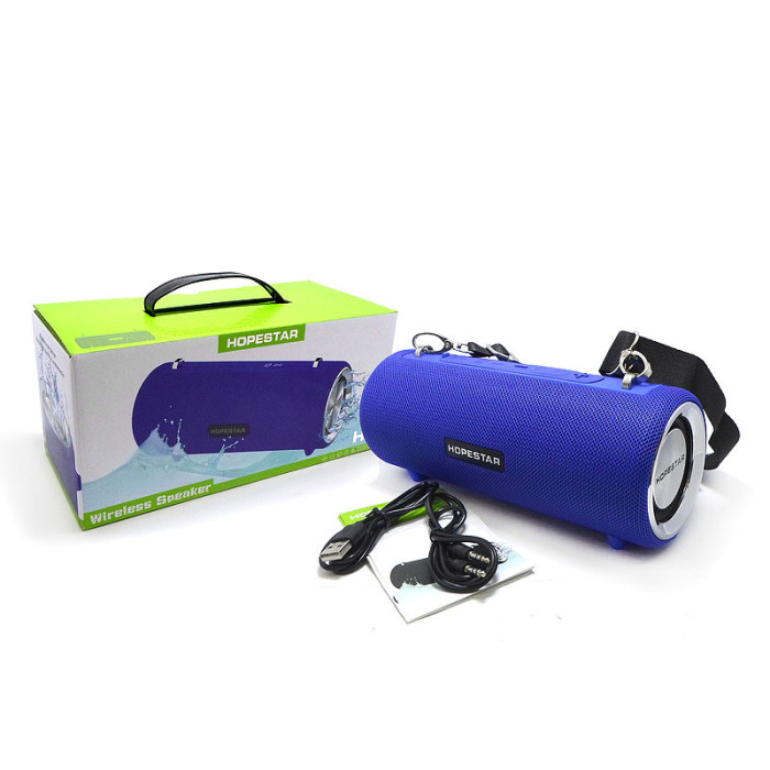 Портативна Bluetooth колонка Hopestar H39 з вологозахистом, функцією PowerBank, вбудований мікрофон, FM-радіо, micro SD