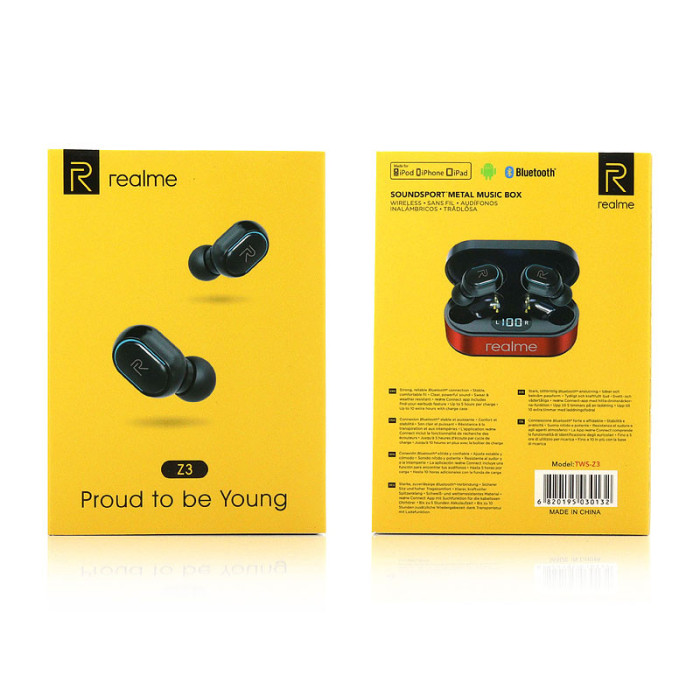 Гарнітура Double із кейсом Bluetooth Realme AirDots Z3